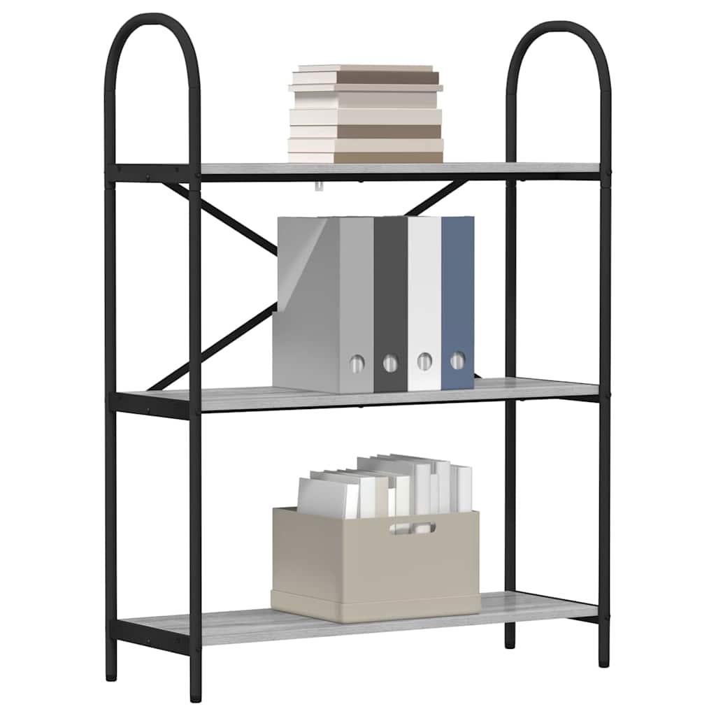 Bookshelf Grey sonoma 80 x 30 x 109 cm Engineered wood