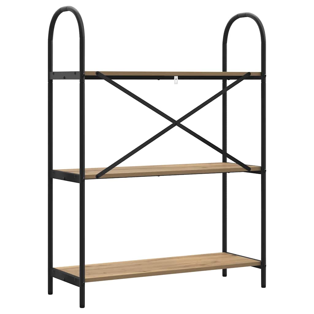 Bookshelf Artisan oak 80 x 30 x 109 cm Engineered wood