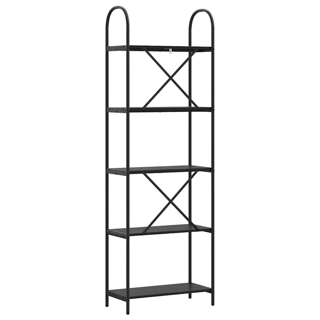 Bookshelf Black oak 60 x 30 x 183 cm Engineered wood