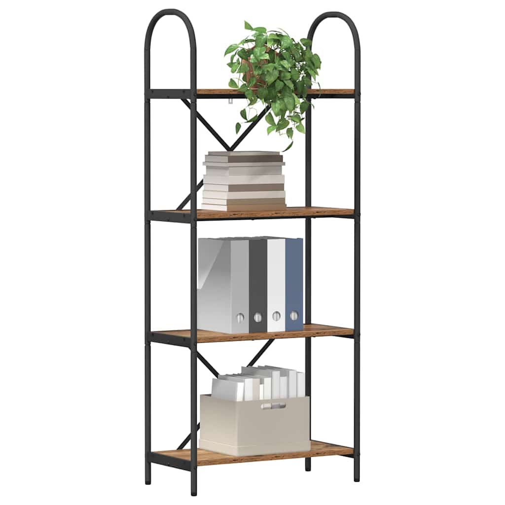 Bookshelf Smoked oak 60 x 30 x 146 cm Engineered wood