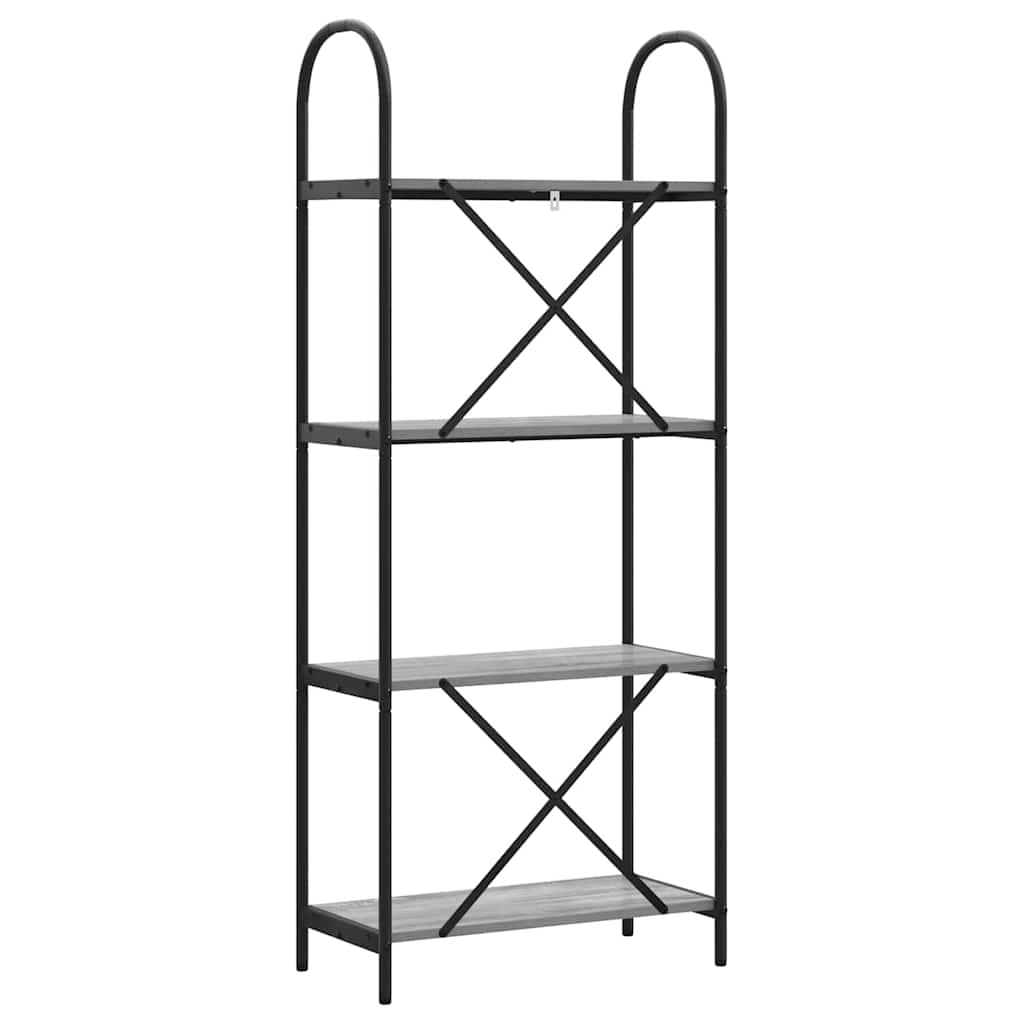 Bookshelf Grey sonoma 60 x 30 x 146 cm Engineered wood