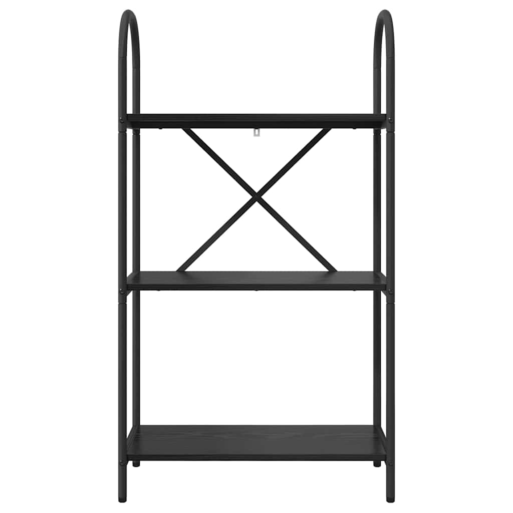 Bookshelf Black oak 60 x 30 x 109 cm Engineered wood