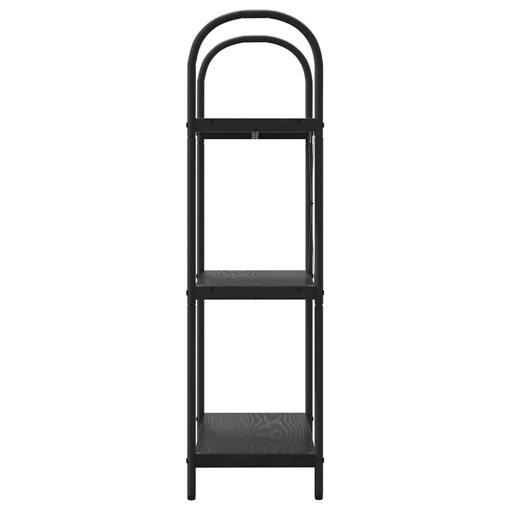 Bookshelf Black oak 60 x 30 x 109 cm Engineered wood