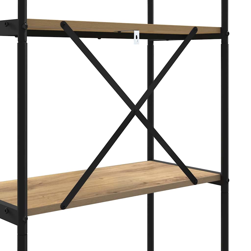 Bookshelf Artisan oak 60 x 30 x 109 cm Engineered wood