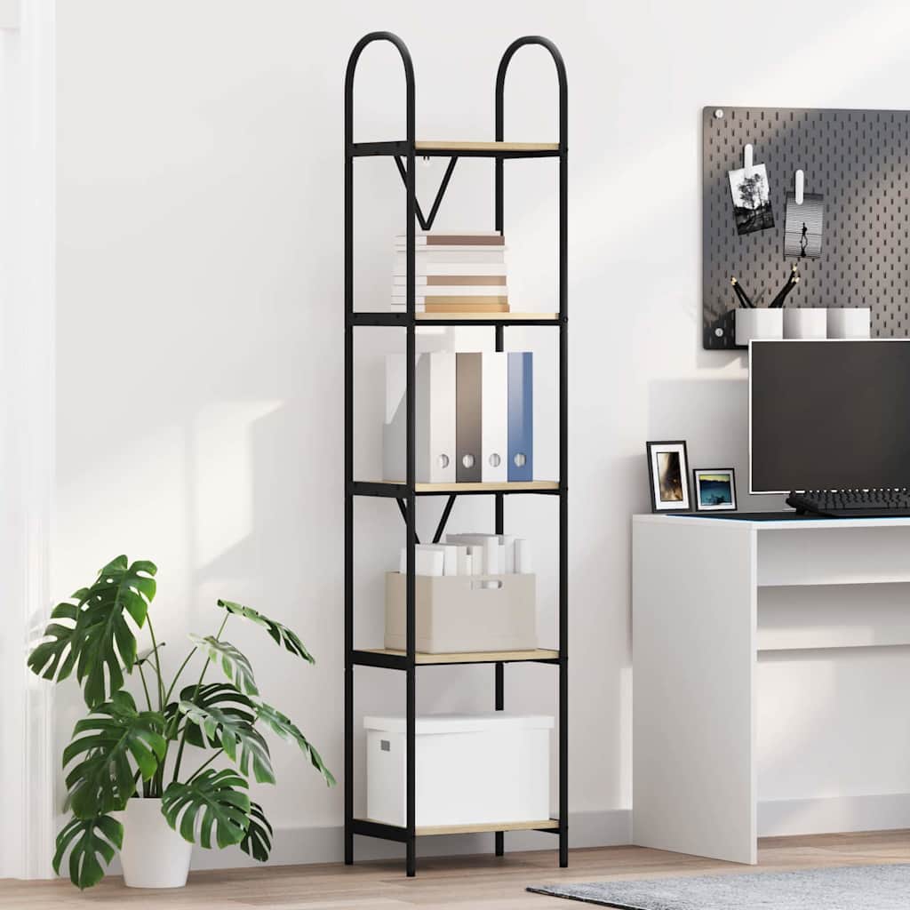 Bookshelf Sonoma oak 40 x 30 x 183 cm Engineered wood
