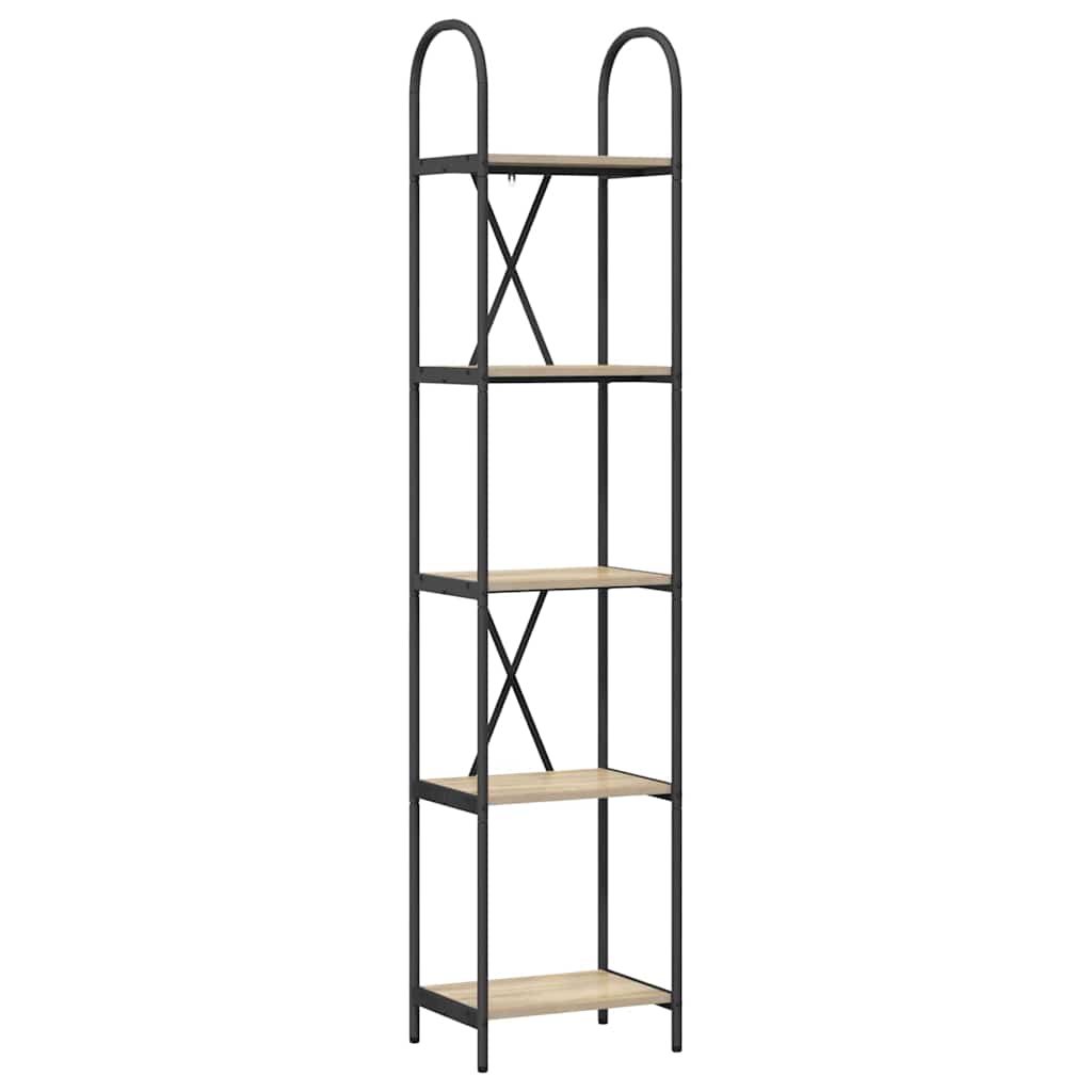 Bookshelf Sonoma oak 40 x 30 x 183 cm Engineered wood