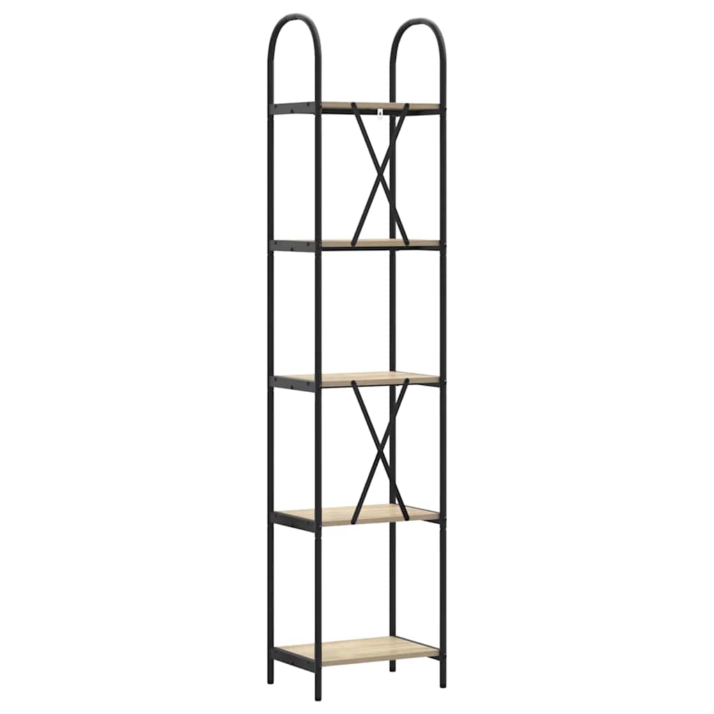 Bookshelf Sonoma oak 40 x 30 x 183 cm Engineered wood