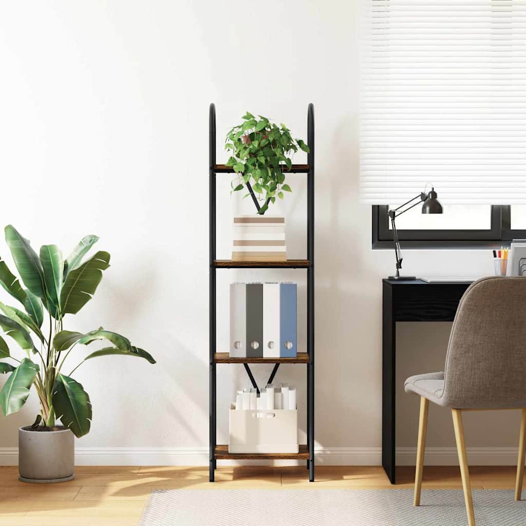 Bookshelf Smoked oak 40 x 30 x 146 cm Engineered wood