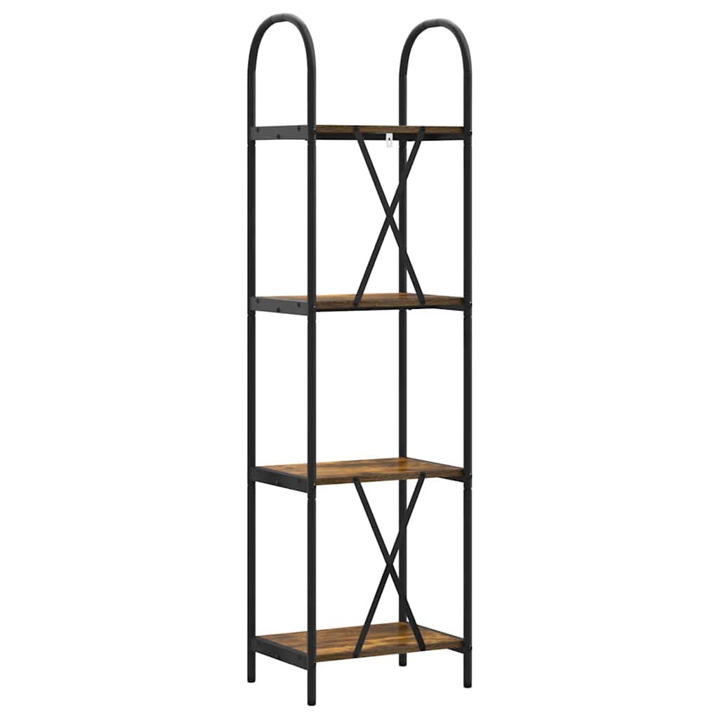 Bookshelf Smoked oak 40 x 30 x 146 cm Engineered wood