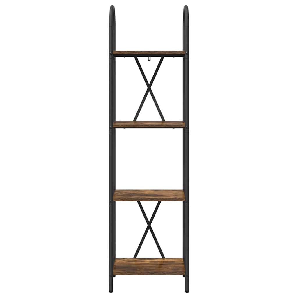 Bookshelf Smoked oak 40 x 30 x 146 cm Engineered wood