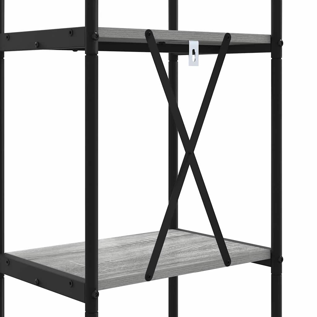 Bookshelf Grey sonoma 40 x 30 x 146 cm Engineered wood