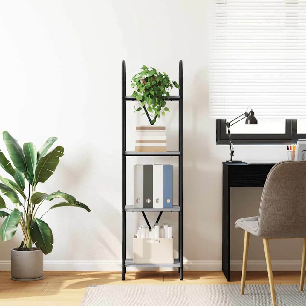 Bookshelf Grey sonoma 40 x 30 x 146 cm Engineered wood