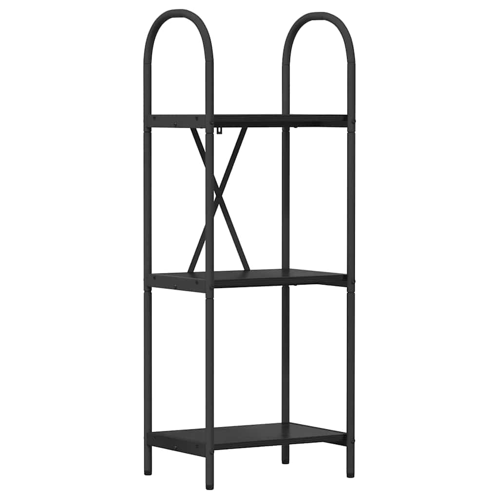 Bookshelf Black oak 40 x 30 x 109 cm Engineered wood