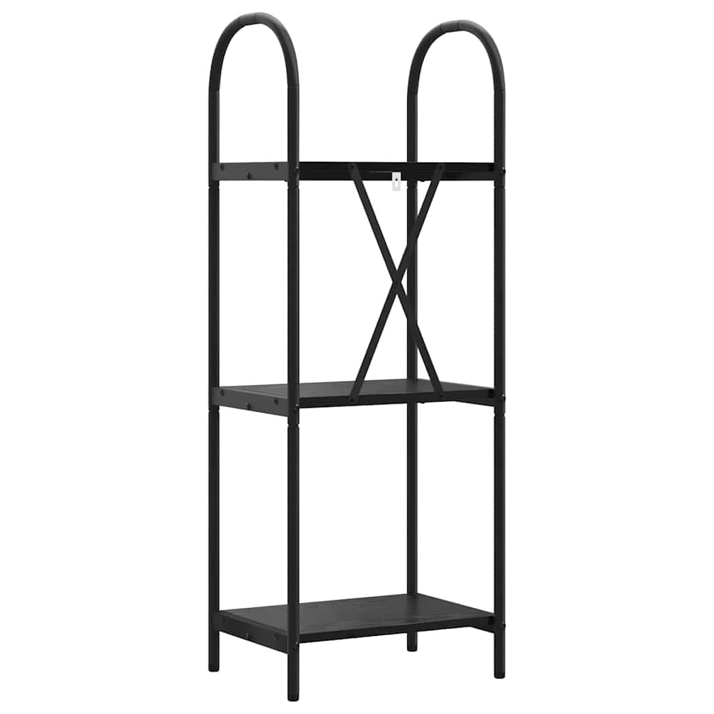 Bookshelf Black oak 40 x 30 x 109 cm Engineered wood