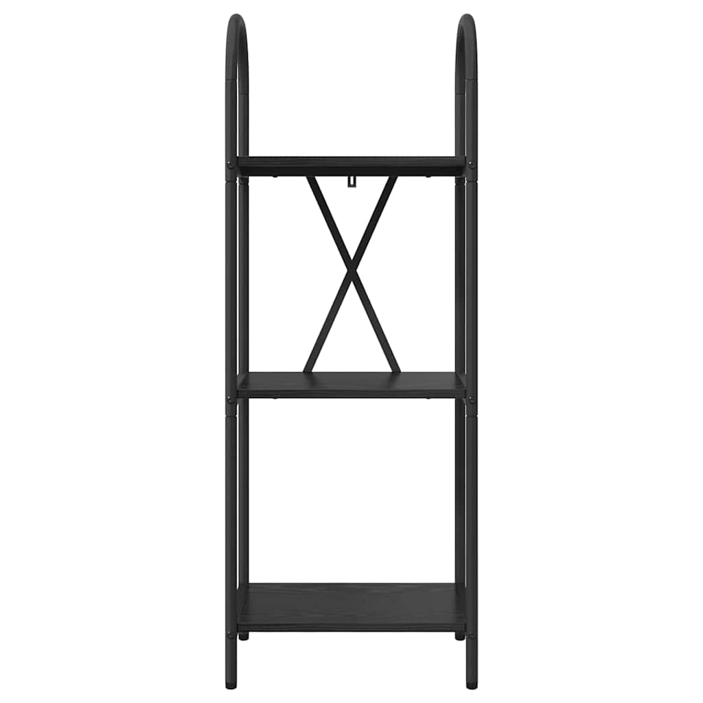 Bookshelf Black oak 40 x 30 x 109 cm Engineered wood