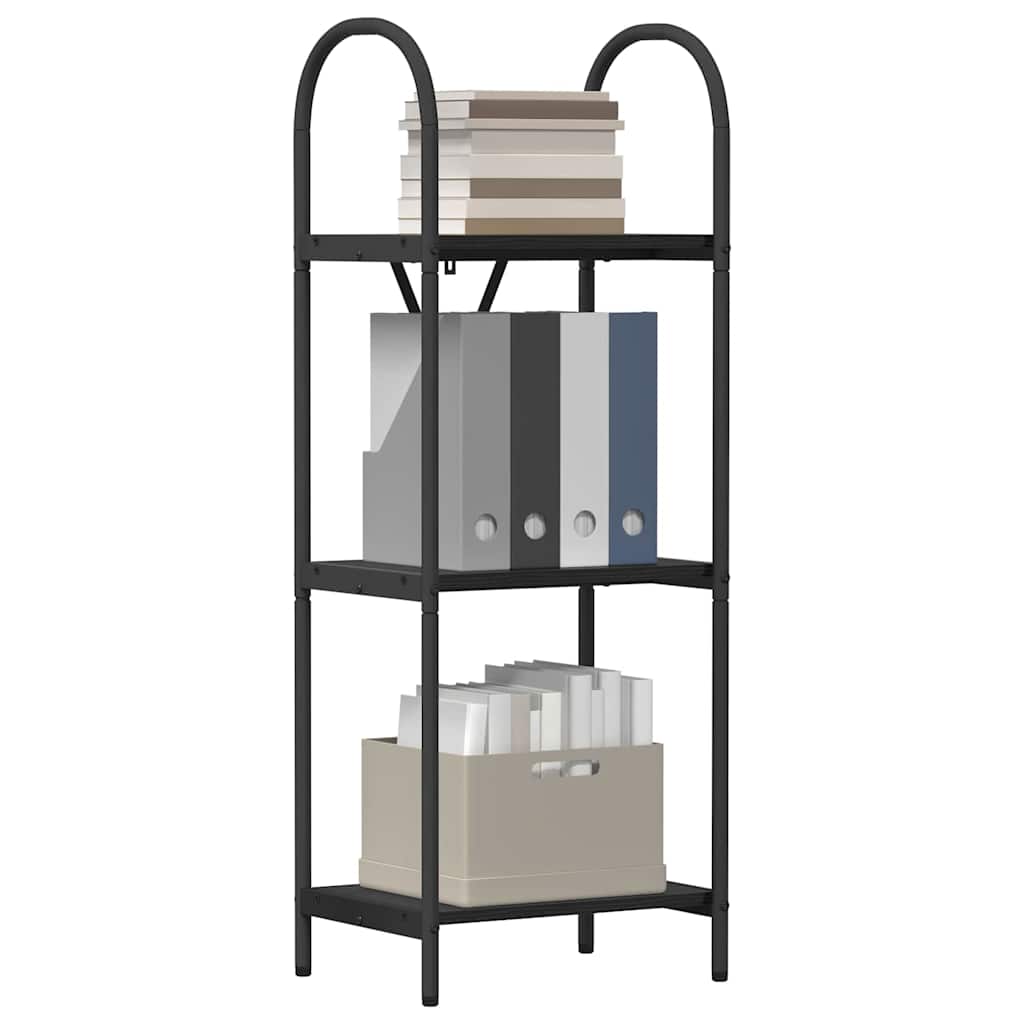 Bookshelf Black oak 40 x 30 x 109 cm Engineered wood