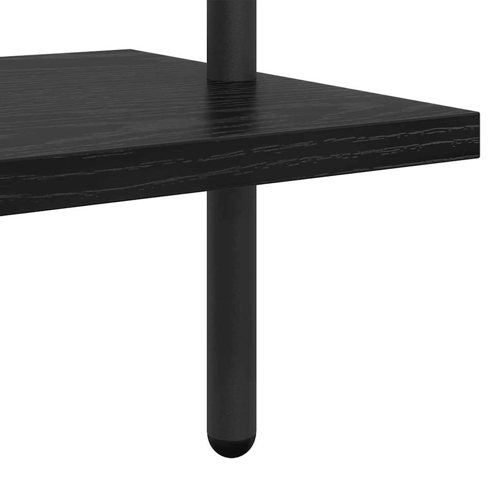 Bookshelf Black oak 60 x 24 x 168 cm Engineered wood