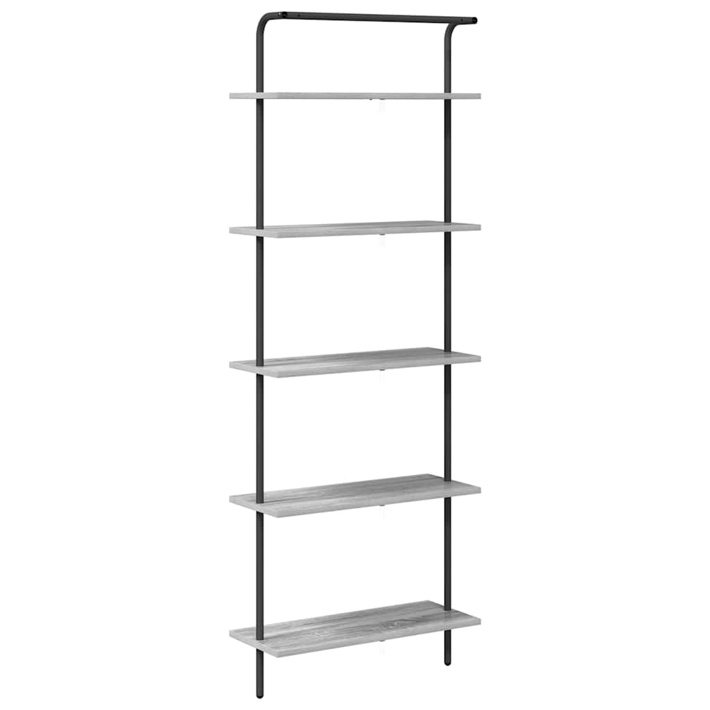 Bookshelf Grey sonoma 60 x 24 x 168 cm Engineered wood