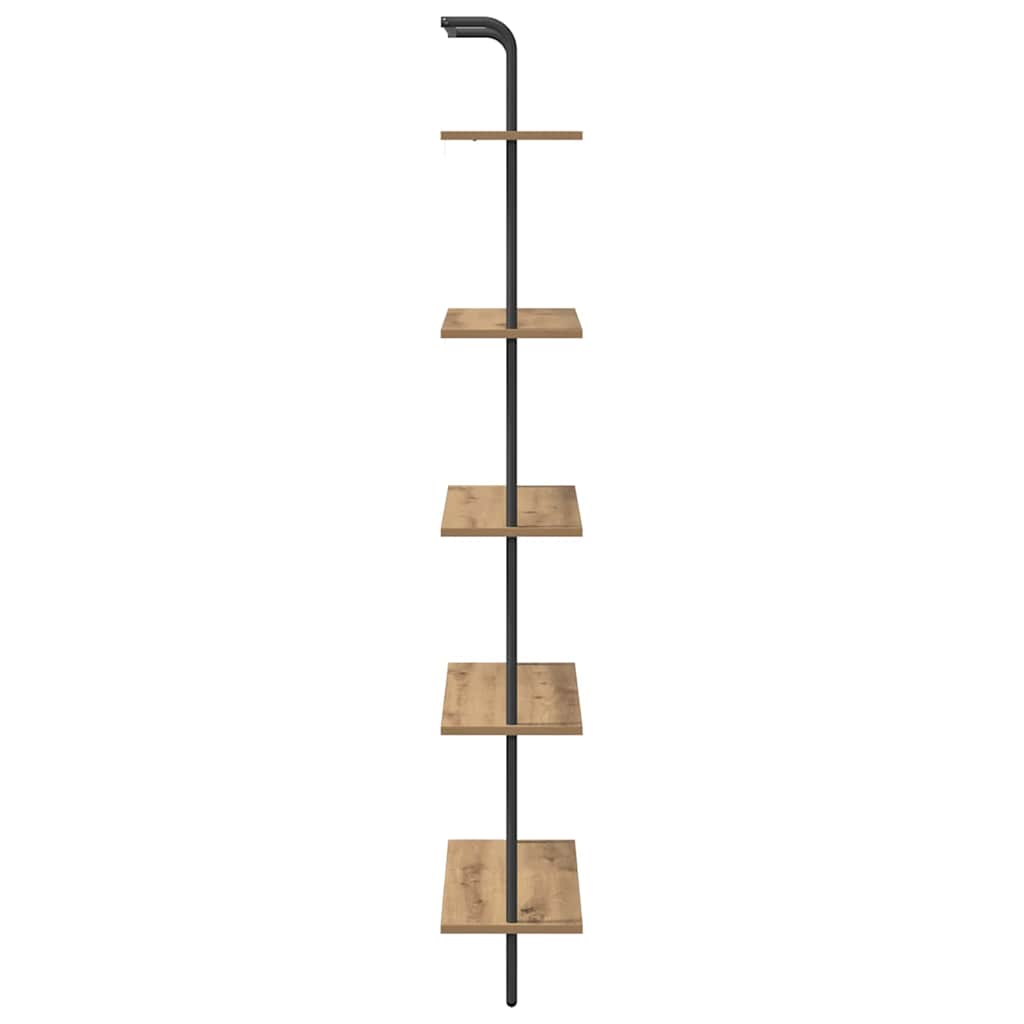 Bookshelf Artisan oak 60 x 24 x 168 cm Engineered wood
