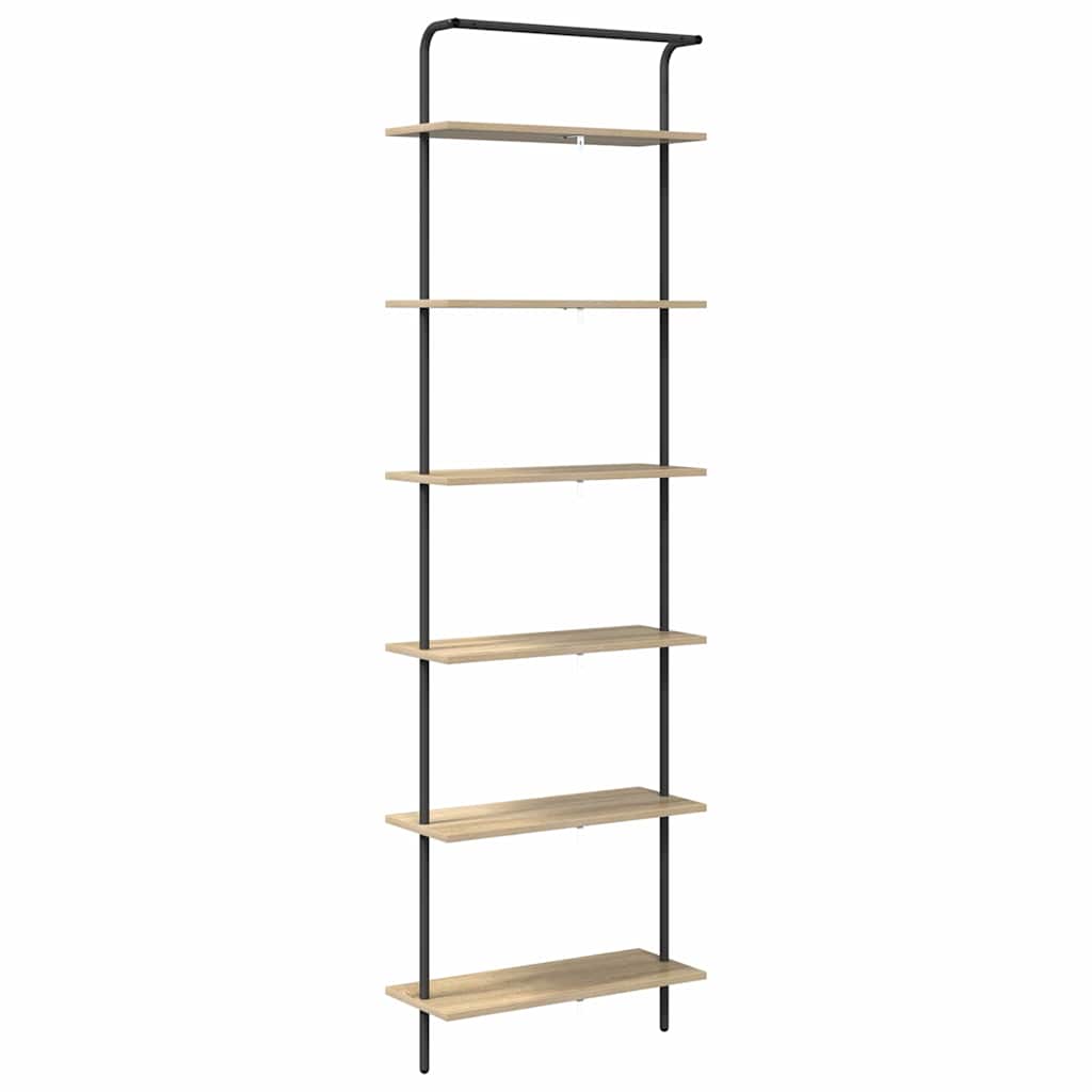 Bookshelf Sonoma oak 60 x 24 x 203 cm Engineered wood