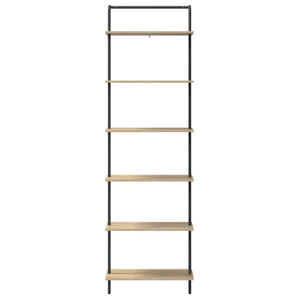 Bookshelf Sonoma oak 60 x 24 x 203 cm Engineered wood
