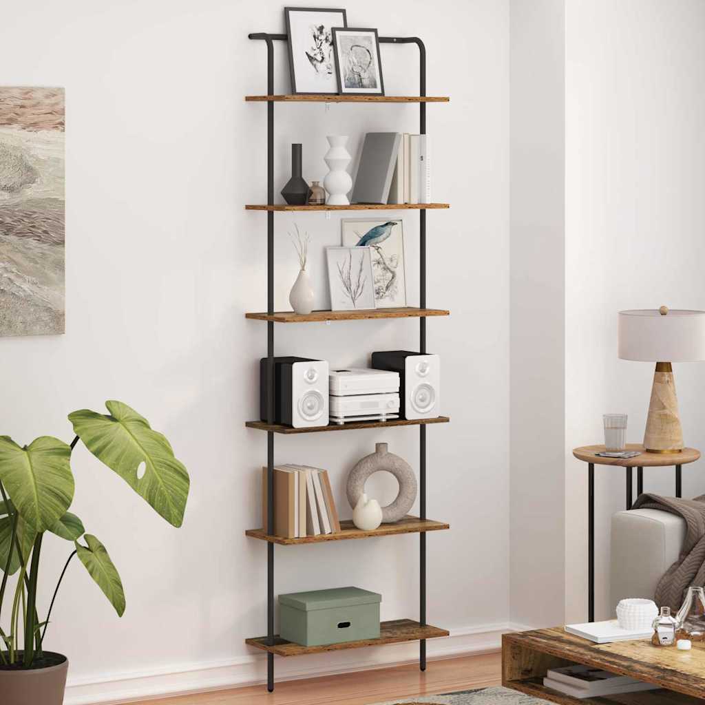 Bookshelf Old wood 60 x 24 x 203 cm Engineered wood