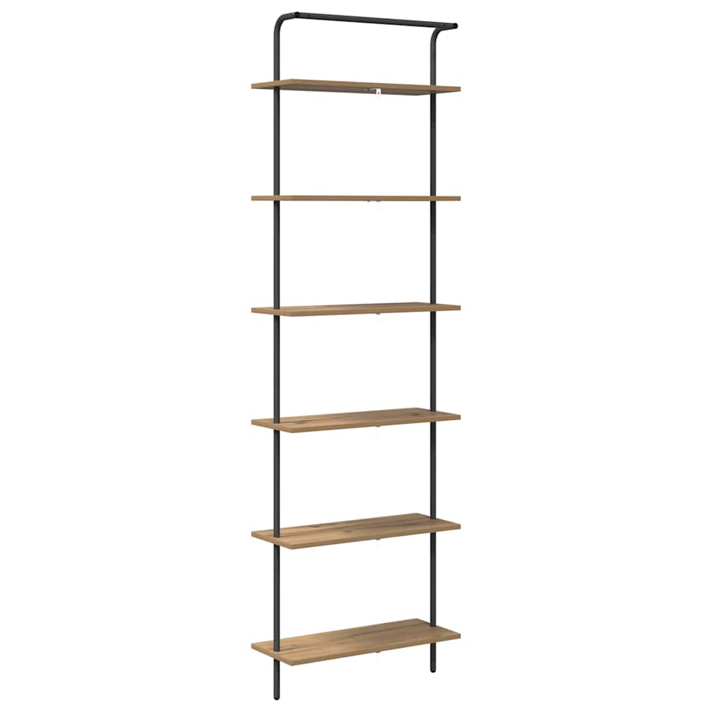 Bookshelf Artisan oak 60 x 24 x 203 cm Engineered wood