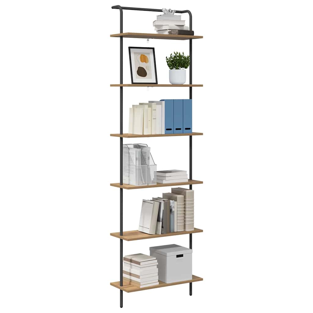 Bookshelf Artisan oak 60 x 24 x 203 cm Engineered wood