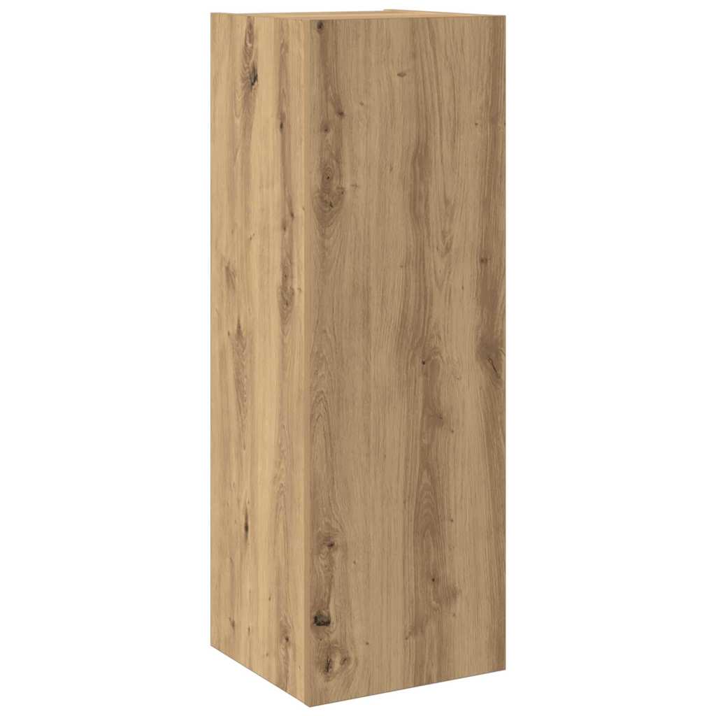 4 Piece TV Cabinet Set Artisan Oak Engineered Wood