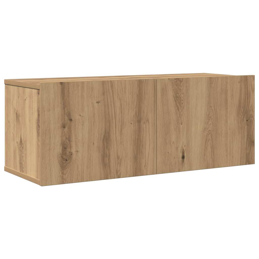 4 Piece TV Cabinet Set Artisan Oak Engineered Wood