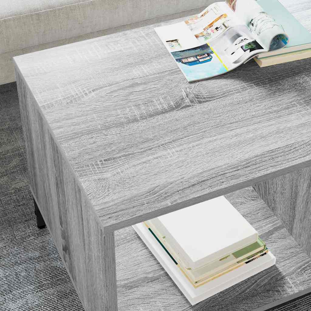 Coffee Table Grey sonoma 90 x 49 x 46 cm Engineered wood