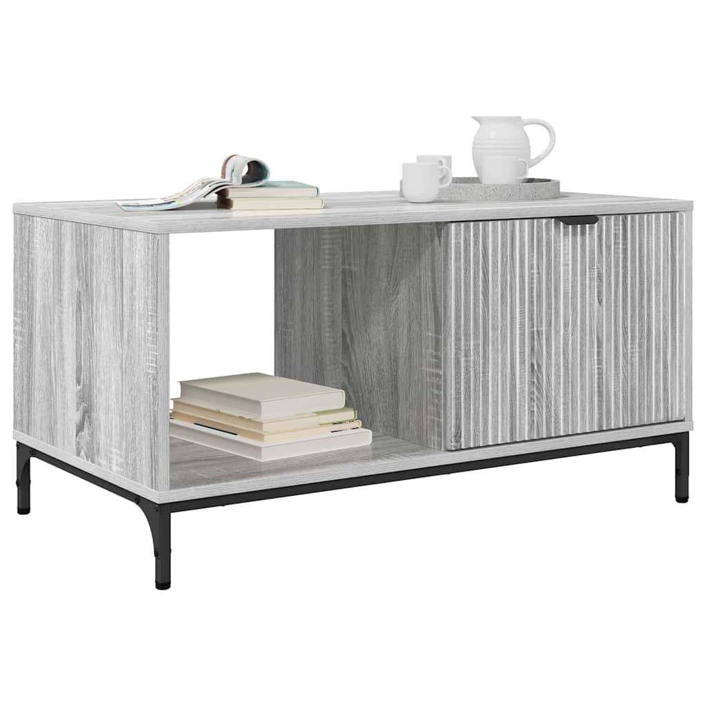Coffee Table Grey sonoma 90 x 49 x 46 cm Engineered wood