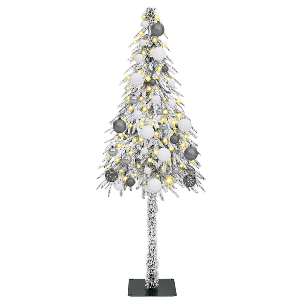 Christmas Tree with LED Strip Lights White 120 cm PE