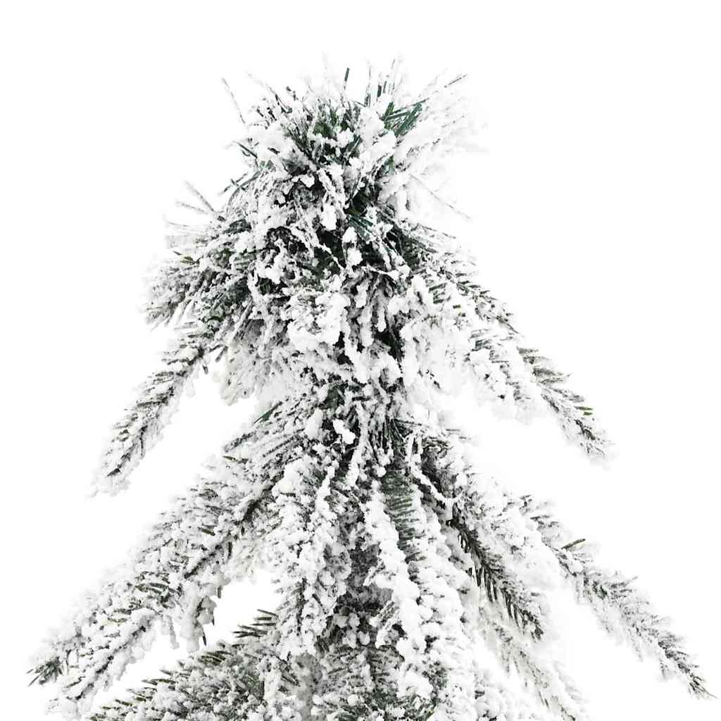 Christmas Tree with LED Strip Lights White 150 cm PE