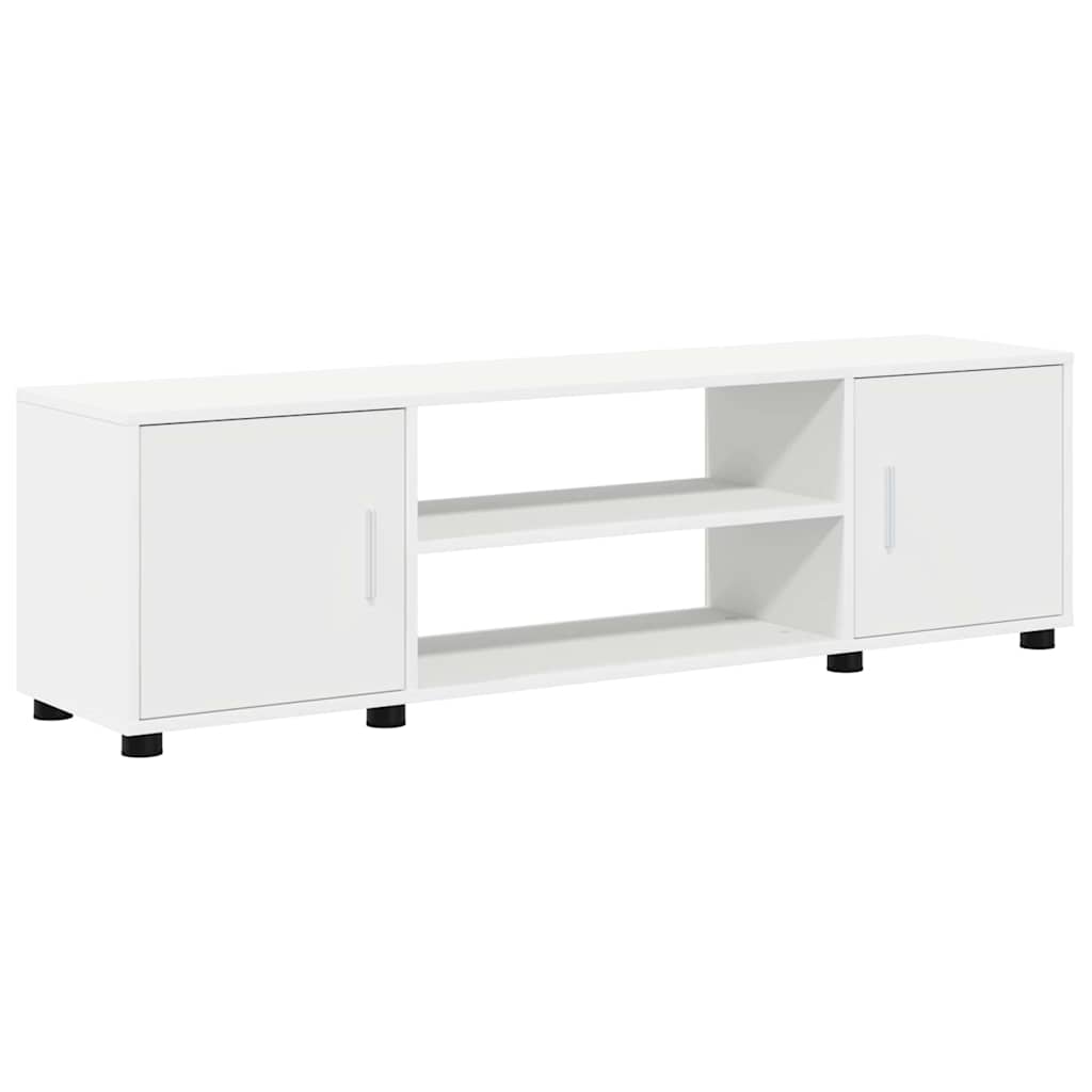4 Piece TV Cabinet Set Wall-mounted 4 pcs White Engineered wood