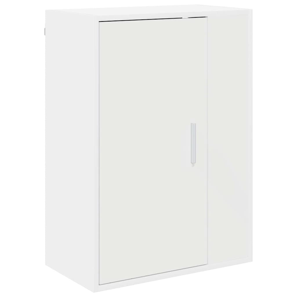 4 Piece TV Cabinet Set Wall-mounted 4 pcs White Engineered wood