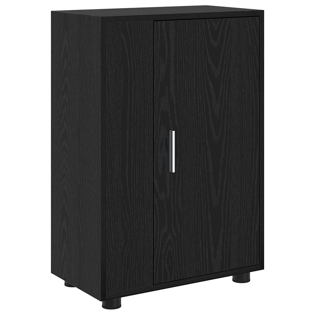4 Piece TV Cabinet Set 4 pcs Black oak Engineered wood