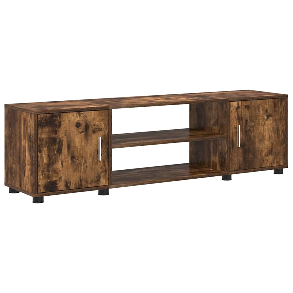 4 Piece TV Cabinet Set 4 pcs Somoked oak Engineered wood