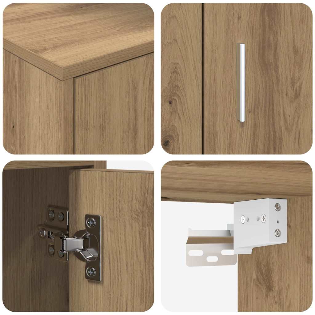 4 Piece TV Cabinet Set 4 pcs Artisan oak Engineered wood