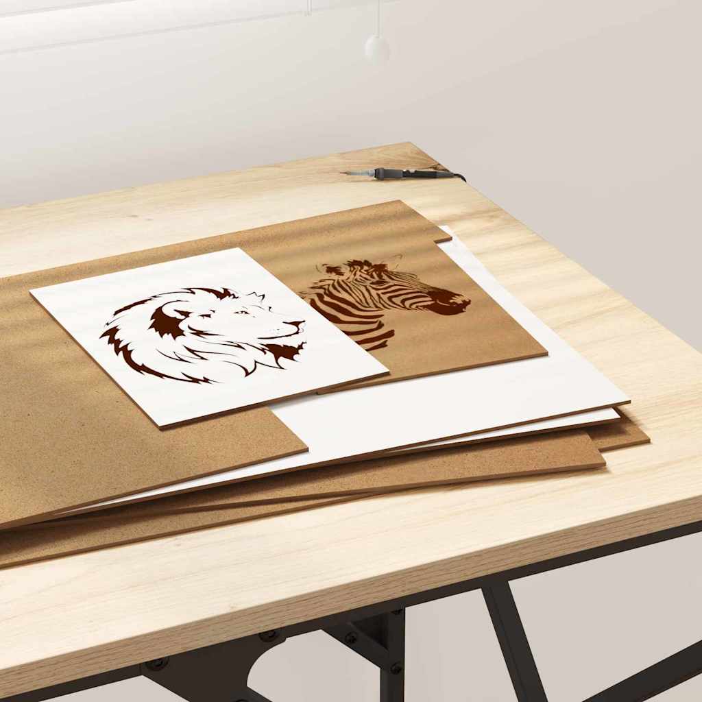 12 pcs White Engineered wood