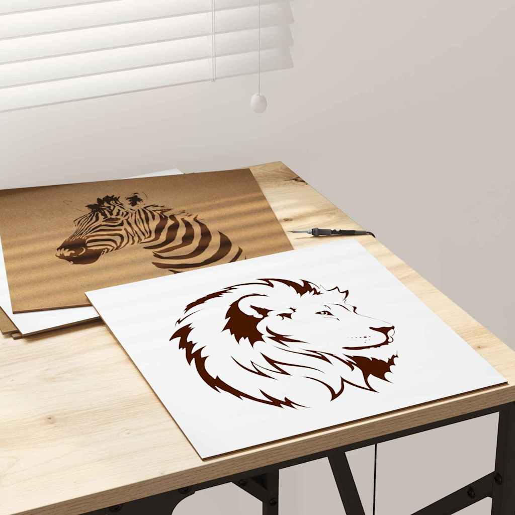 12 pcs White 30 x 30 x 0.3 cm Engineered wood