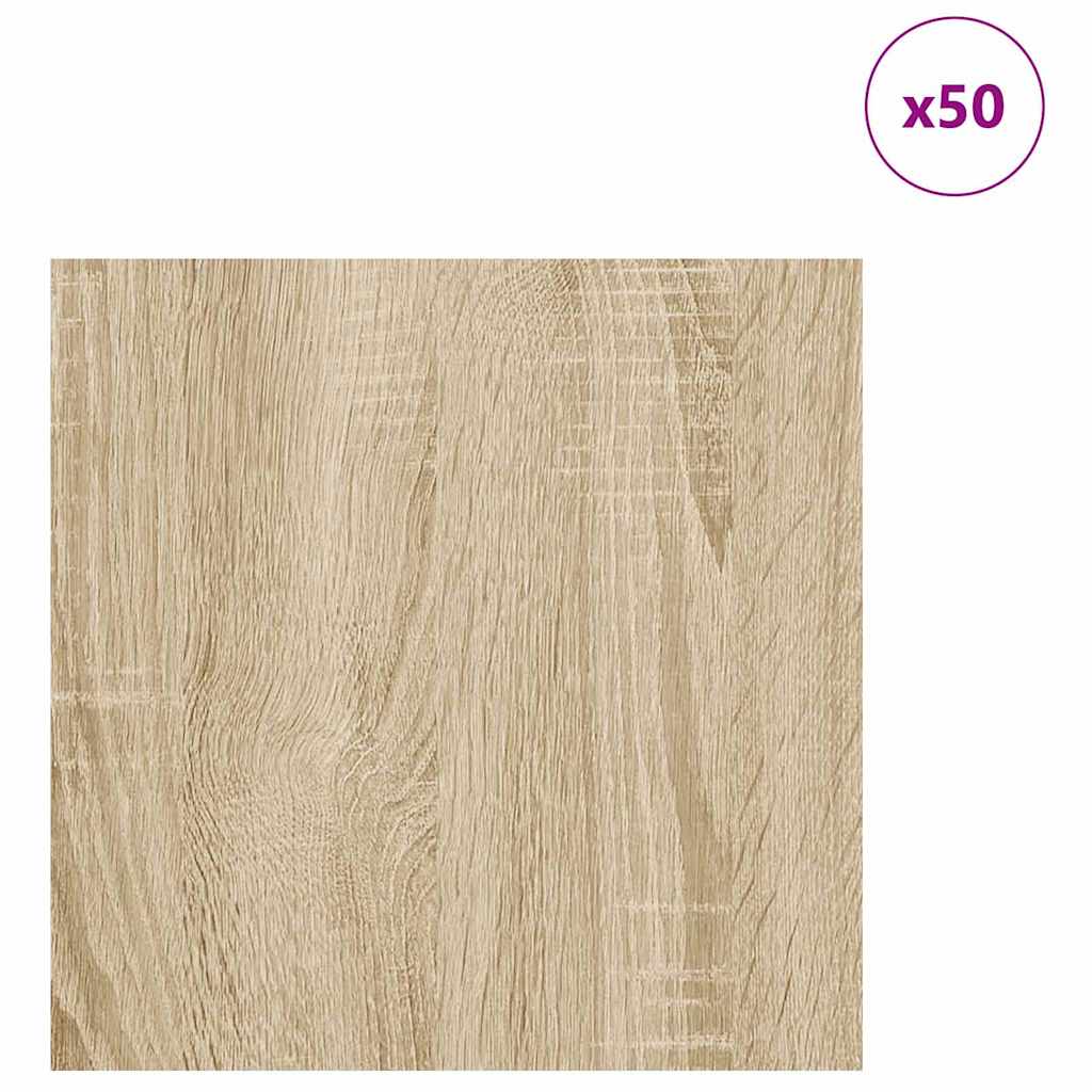 50 pcs Sonoma oak 30 x 30 x 0.3 cm Engineered wood