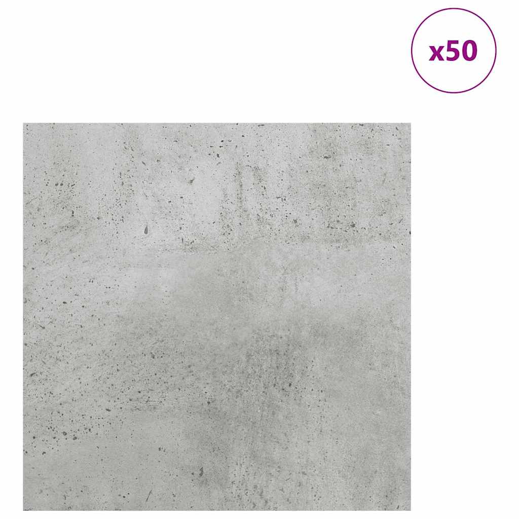 50 pcs Concrete grey 30 x 30 x 0.3 cm Engineered wood