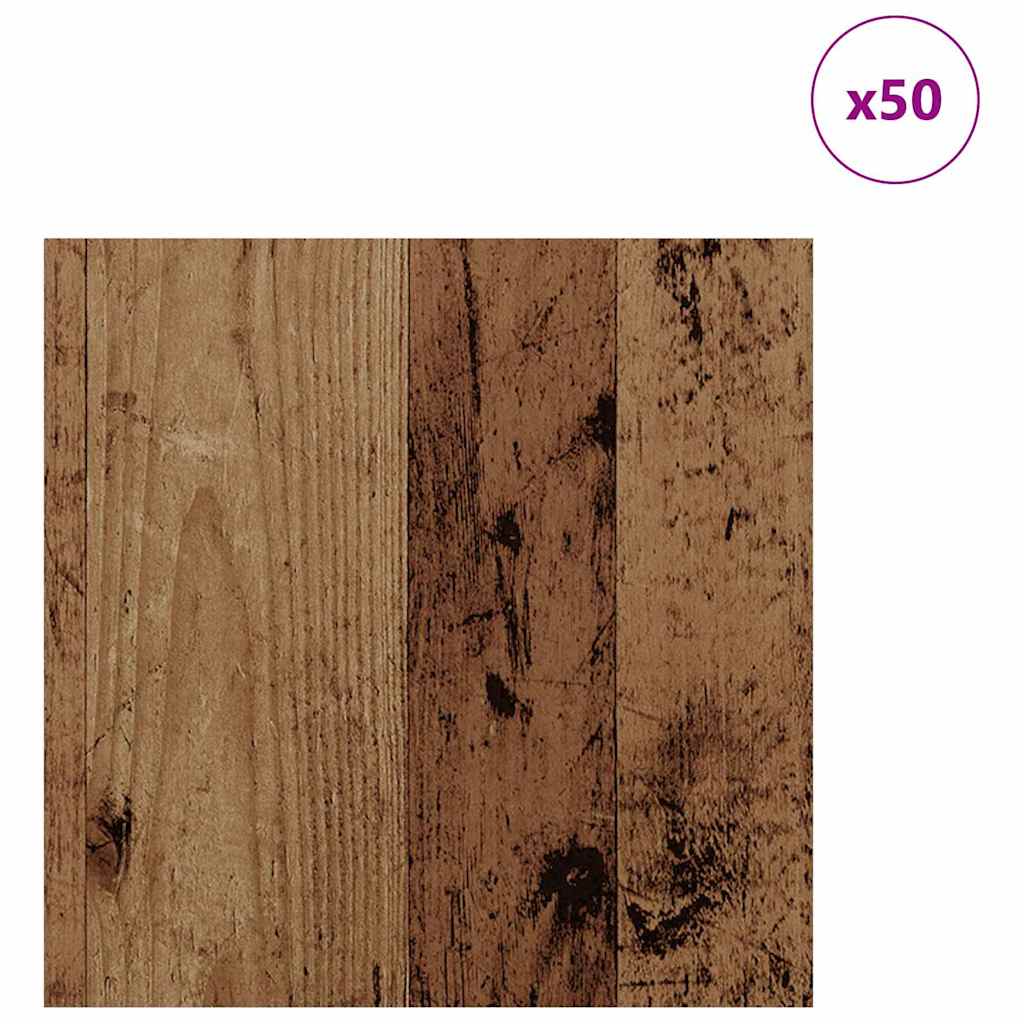 50 pcs Old wood 30 x 30 x 0.3 cm Engineered wood