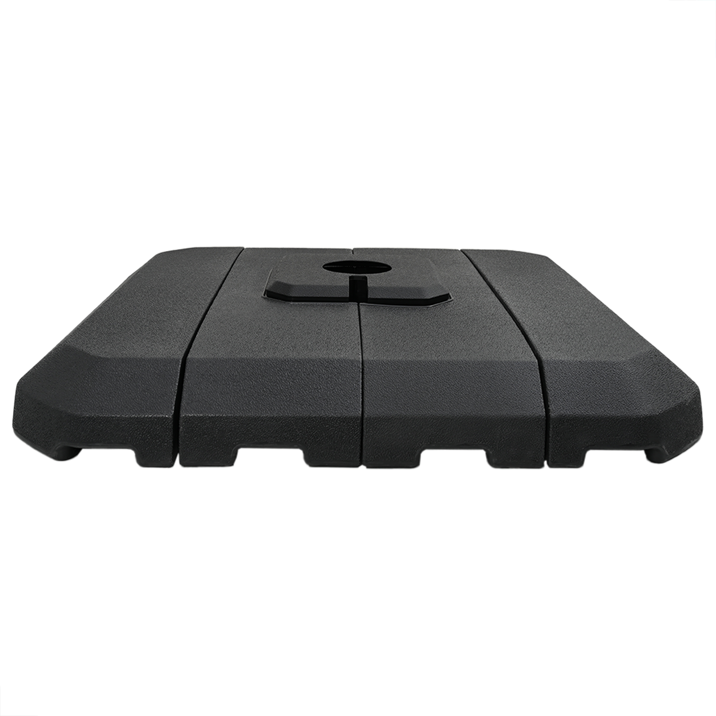 Cantilever Parasol Base Set 4 pcs Black 98 x 98 x 13 cm Plastic