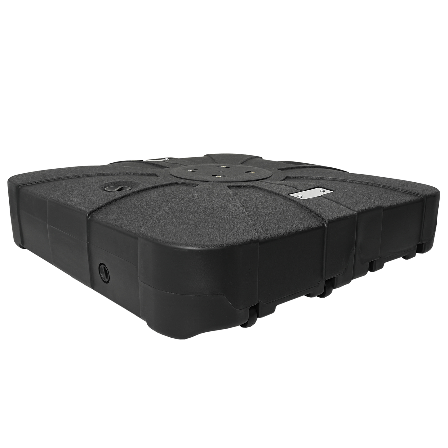 Cantilever Parasol Base Set 2 pcs Black 88 x 88 x 19 cm Plastic