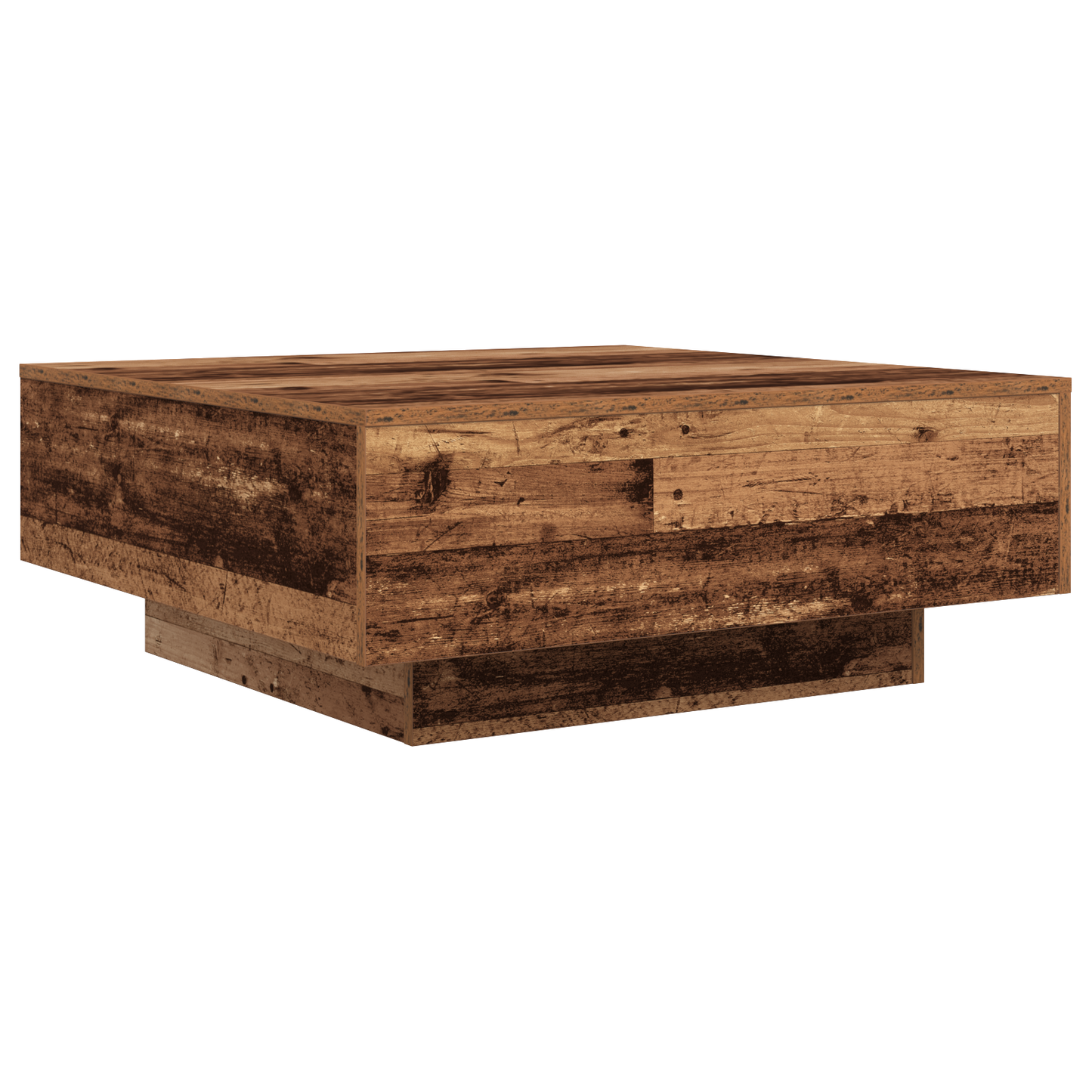 Coffee Table Old wood & & Blue 80 x 80 x 31 cm Engineered wood
