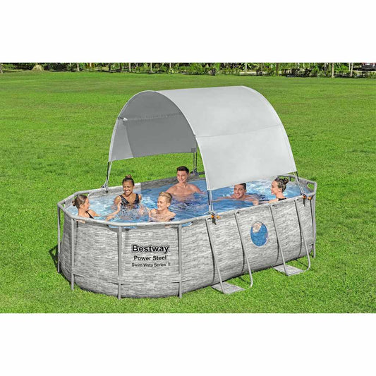 Above Ground Pool Canopy White