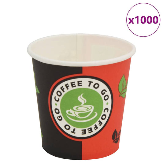 1000 pcs Disposable Coffee Cups Paper 120 ml (4 oz)