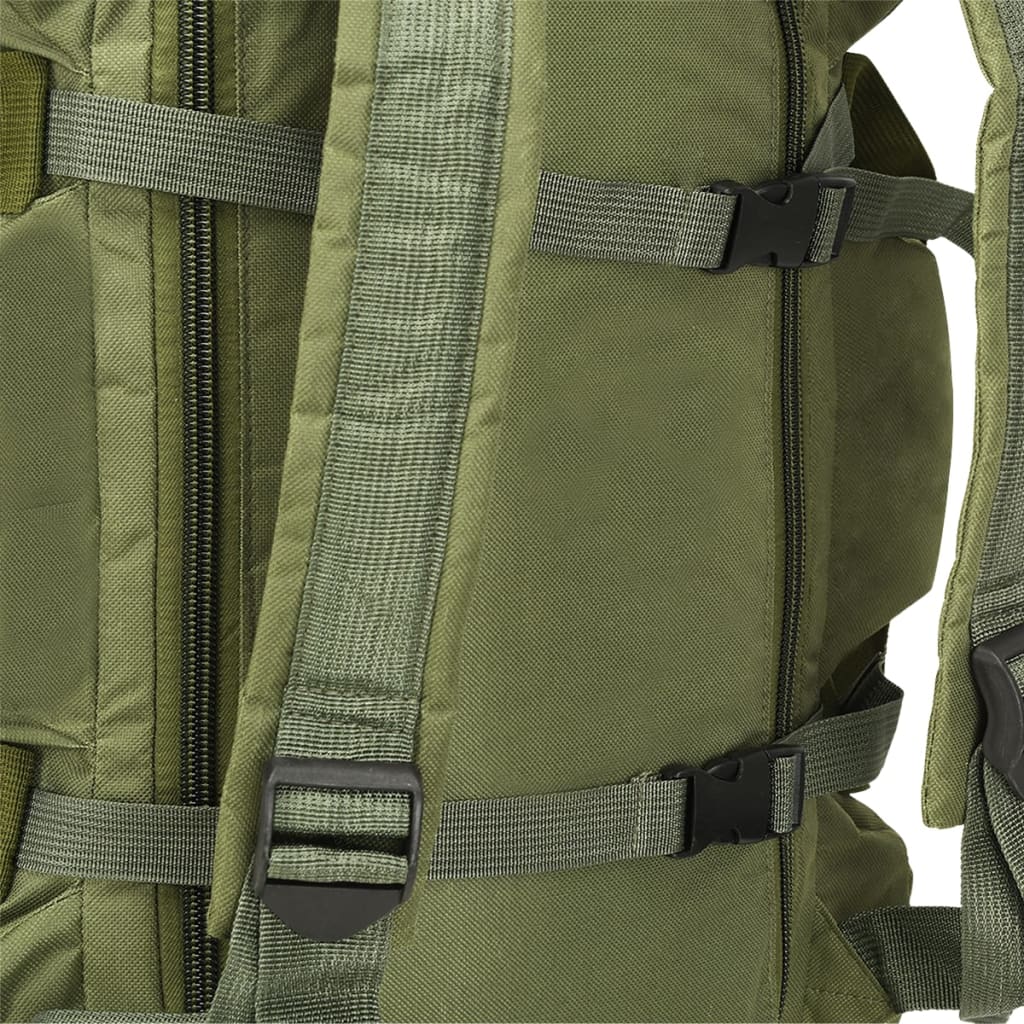 3-in-1 Army-Style Duffel Bag 45 L Olive Green